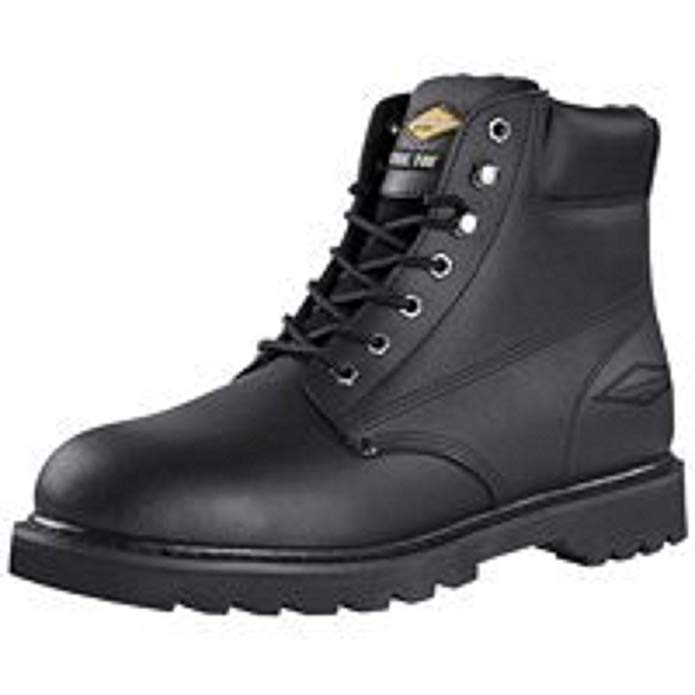 Diamondback 655SS-8.5 Work Boot 8-1/2 in Unisex Black Action Leather