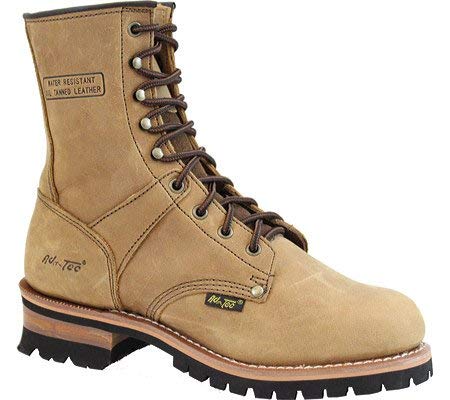 Adtec Mens Brown 9in Logger Crazy Horse Leather 11 W