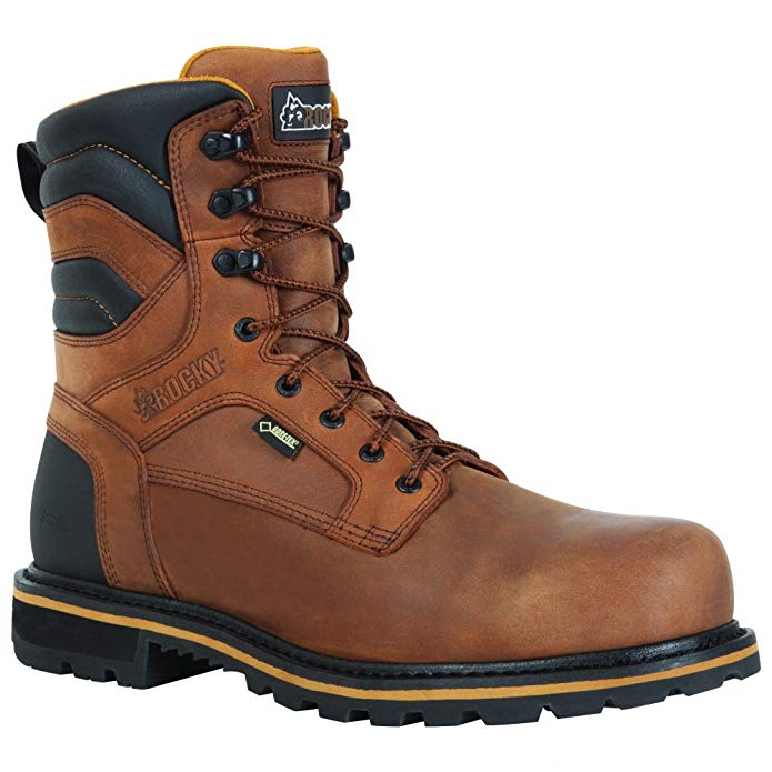 Rocky RKYK061 Men's Governor Composite Toe Insulated Work Boot Brown