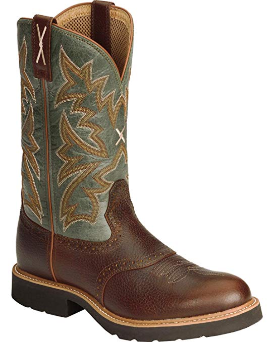 Twisted X Men's Pullon Work Boot Round Toe - Mcw0005