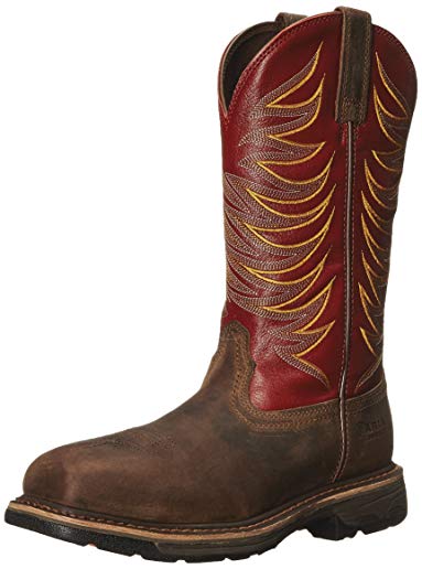 Ariat Men's Workhog Wide Square Toe Tall II Compositie Toe Distressed Boot
